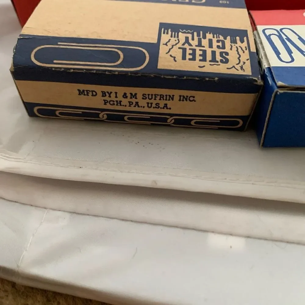 11 Boxes Steel City No. 1 Gem Paper Clips Pittsburgh Pa